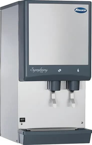 Follett Symphony Plus™ 12CI414A-L Countertop Ice and Water Dispenser 425 Pound Daily Production 12 Pound Storage Lever Dispense Nugget Style Ice — 115V, 1PH — main image