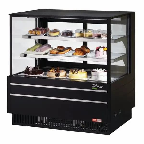 Turbo Air TCGB-36UF-B-N Refrigerated Black Bakery Display Case 36-1/2"W — main image