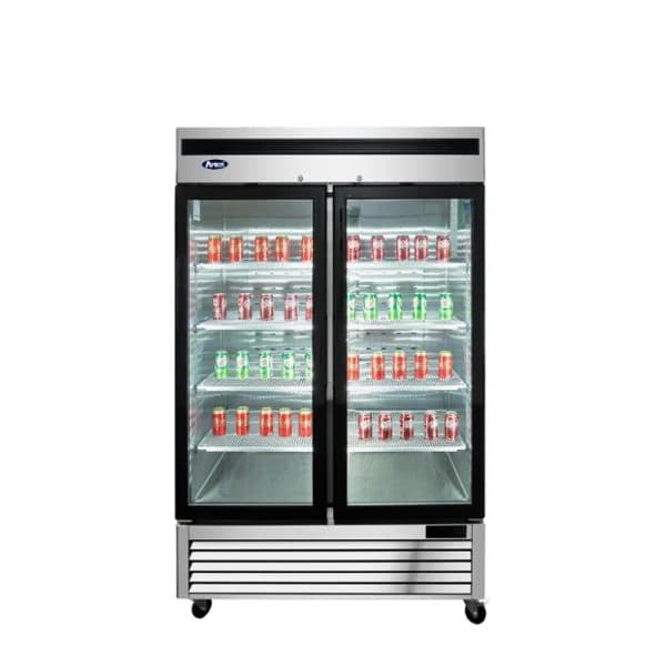 Atosa MCF8703ES Reach-In Glass Door Freezer 2 Doors S/S In/Out — main image