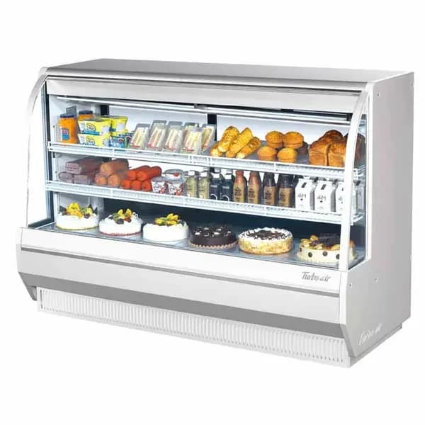Turbo Air TCDD-72H-W-N Refrigerated White Deli Case 72-1/2"W — main image