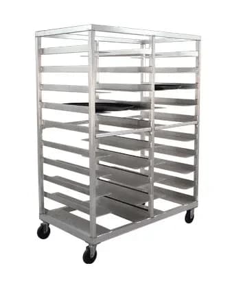 Carter-Hoffmann® O1620 Portable Aluminum Pan Rack Double Width Mobile Style End-Loaded 20 Pan Capacity — main image