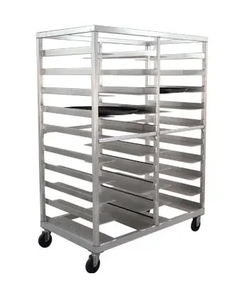 Carter-Hoffmann® O1620 Portable Aluminum Pan Rack Double Width Mobile Style End-Loaded 20 Pan Capacity — main image