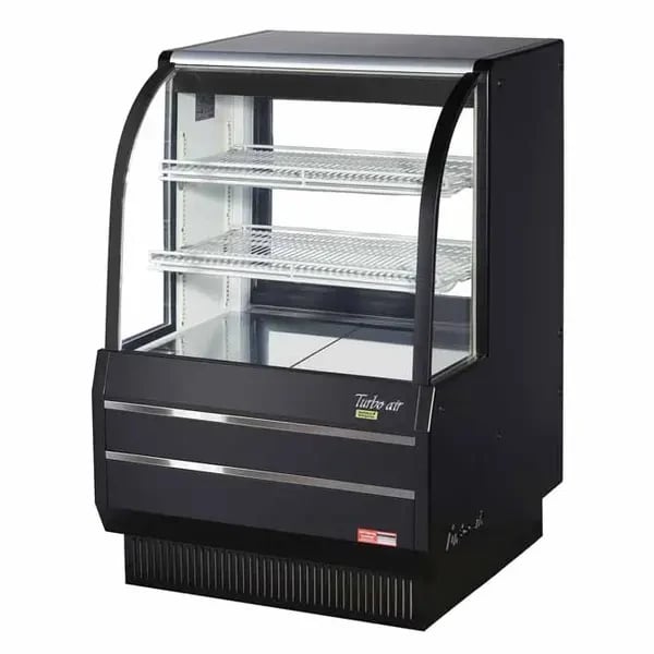 Turbo Air TCGB-36DR-B Dry Black Bakery Display Case 36-1/2"W