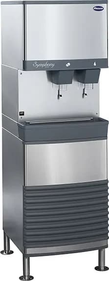 Follett Symphony Plus™ 25FB414A-L Freestanding Ice and Water Dispenser 425 Pound Daily Production 25 Pound Storage Lever Dispense Nugget Style Ice — 115V, 1PH — main image