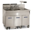 Imperial IFSCB675EUC Pro Series Electric Freestanding Tilt-Up Ribbon Fryer 6 Vat 75 Pound Heavy-Duty Electronic Thermostat Control — 240V, 3PH