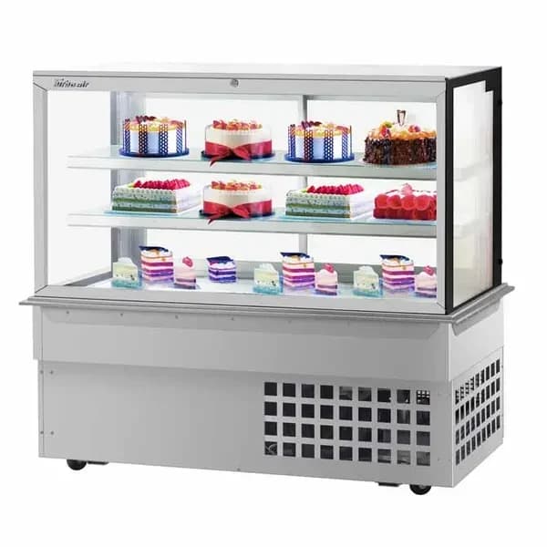 Turbo Air TBP60-54FDN-W Three-Tier Refrigerated Drop In Bakery Display Case 60-5/8"W — main image
