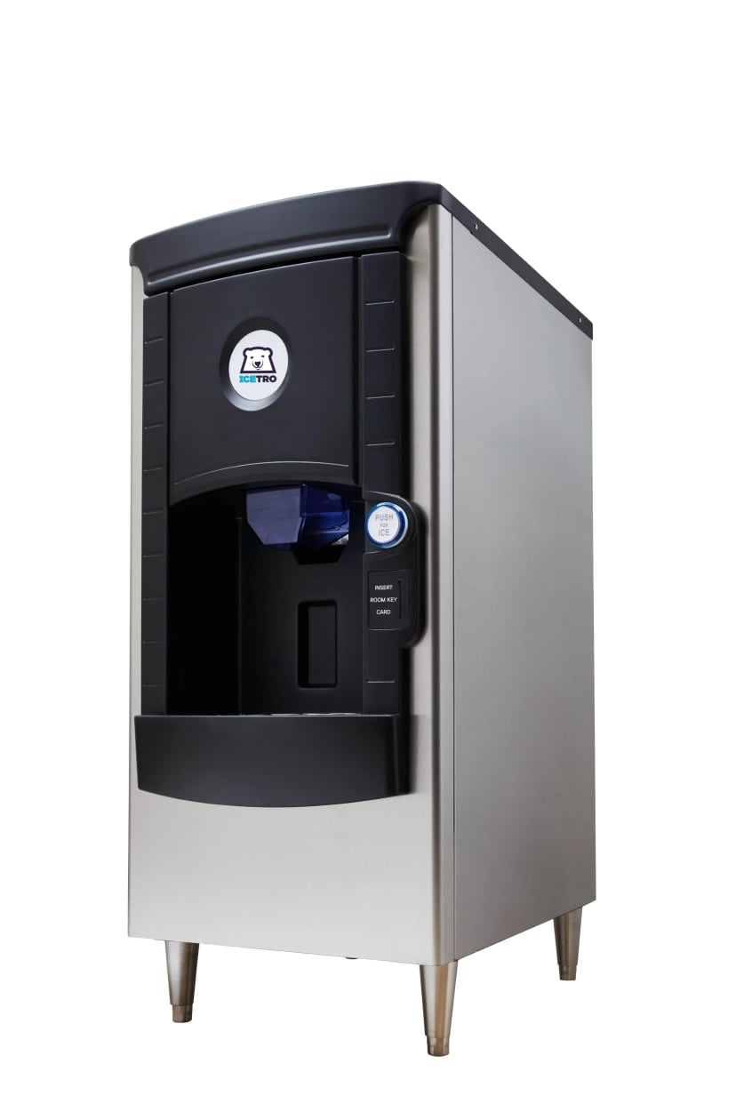 Icetro Parts — Icetro ID-H150-22 Freestanding Ice-Only Dispenser 141 Pound Storage Push-Button Dispense Cube, Full Cube, Half Cube Style Ice — 115V, 1PH