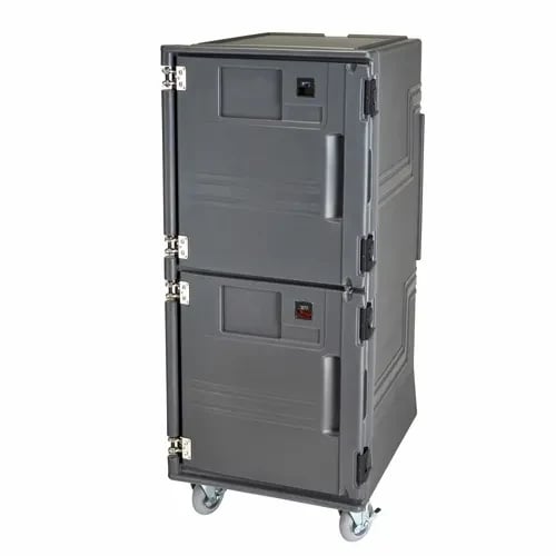 Cambro Pro Cart Ultra PCUPPSP615 Insulated Charcoal Gray Front Loader Food Carrier