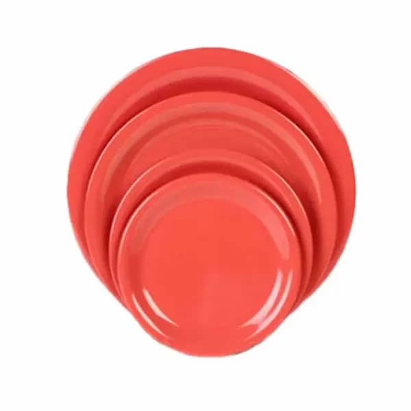 Thunder Group CR110RD Orange 10-1/2" Melamine Plate | Case of 12 — main image