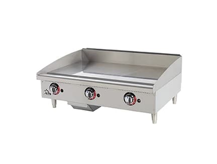 Star 636MF Star-Max® Series Gas Countertop Griddle 36 Inch Wide Manual Control Rectangle Polished Steel 1 Inch Thick Plate Medium-Duty — Natural Gas, 84900 BTU — main image
