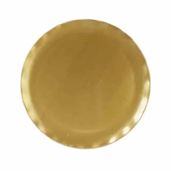 Thunder Group RF1020G Gold Pearl 20" Melamine Plate | Case of 2 — main image
