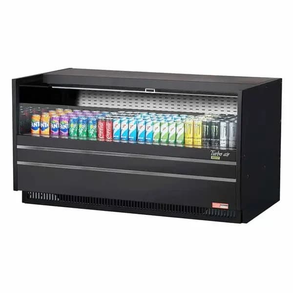 Turbo Air TOM-60UC-B-N Black Drop-In Open Display Case Merchandiser 60-1/4"W — main image