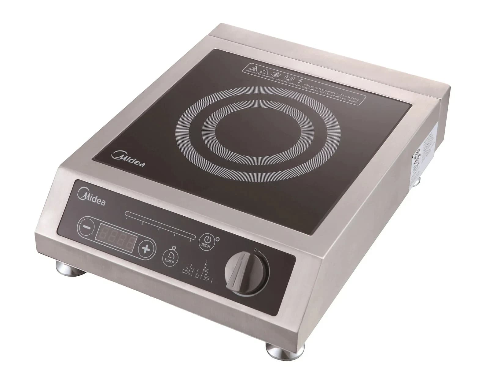 Midea- 3400 Watts Single Commercial Induction Cooker (MIC3400F) — main image