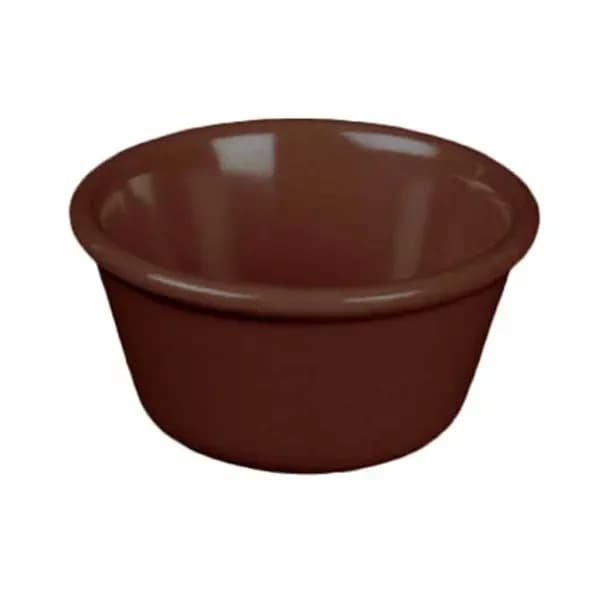 Thunder Group ML537C1 Chocolate 3 oz. Melamine Ramekin | Case of 12 — main image