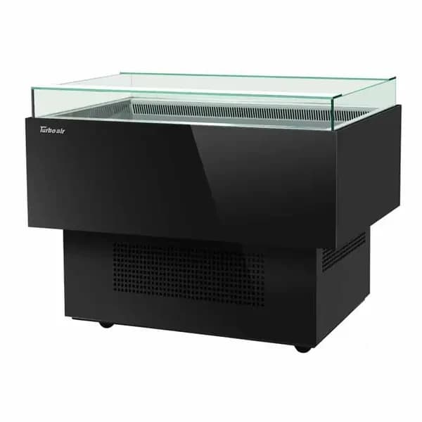 Turbo Air TOS-50PN-B Open Black Sandwich and Cheese Display Case Merchandiser 50"W — main image