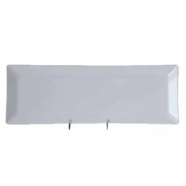 Thunder Group 29115WT Classic White 15" x 5-1/4" Rectangular Melamine Plate | Case of 12 — main image