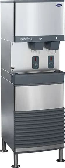 Follett Symphony Plus™ 25FB414A-S Freestanding Ice and Water Dispenser 425 Pound Daily Production 25 Pound Storage SensorSAFE™ Dispense Nugget Style Ice — 115V, 1PH — main image