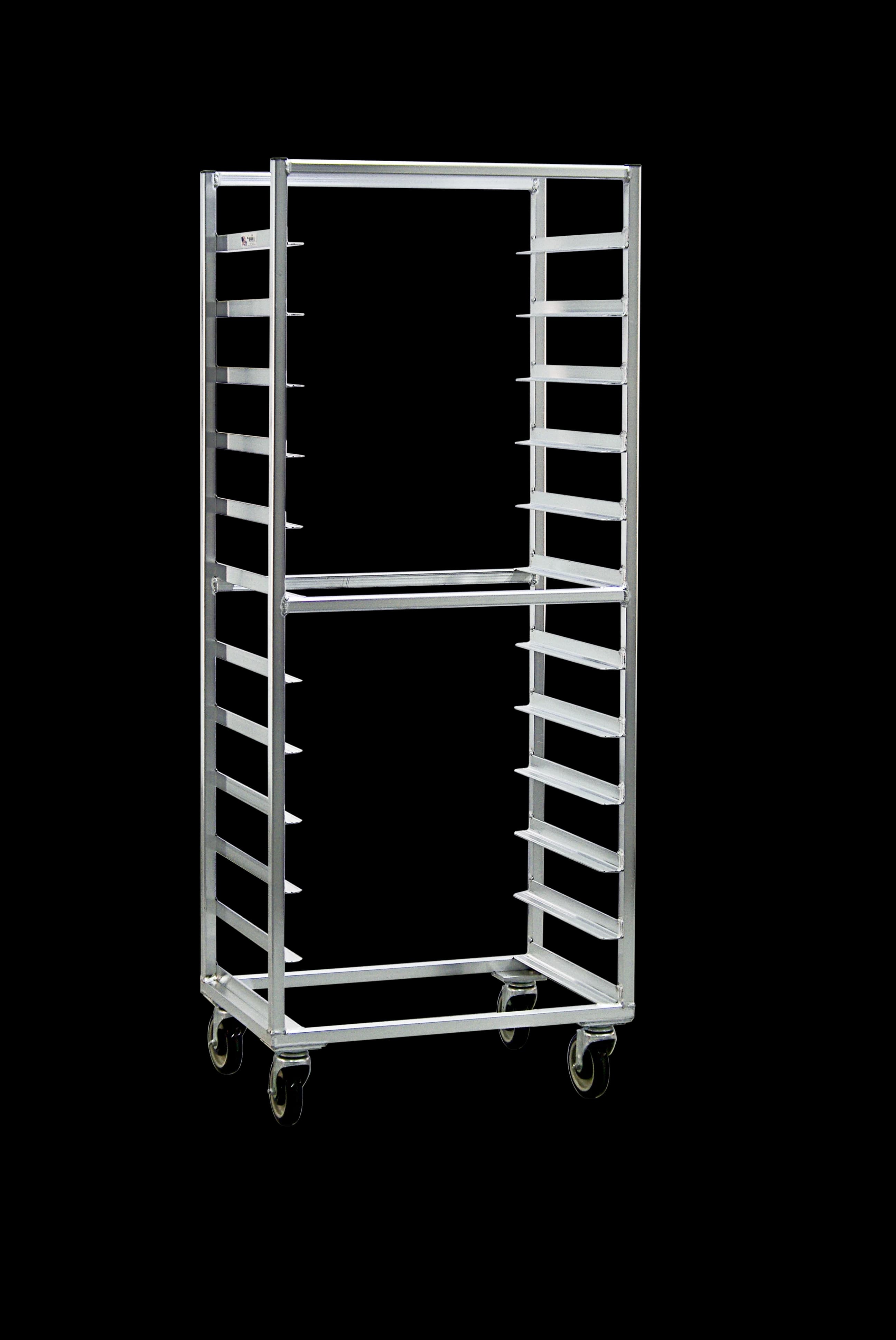 Carter-Hoffmann® O8612W Portable Aluminum Pan Rack Single Width Open Style Side-Loaded 12 Pan Capacity — main image