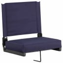 Flash Furniture XU-STA-NVY-GG Grandstand Navy Blue Ultra-Padded Folding Bleacher Comfort Seat