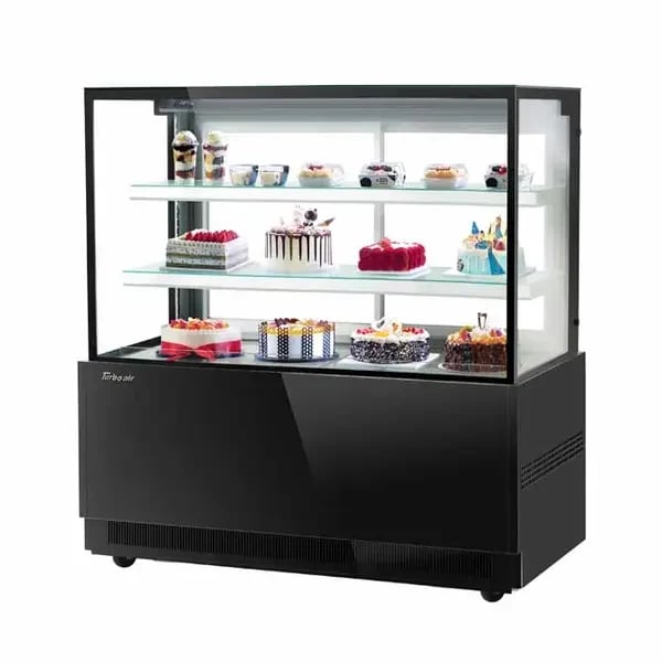 Turbo Air Compressors — Turbo Air TBP60-54NN-B Refrigerated Black Bakery Display Case 59"W