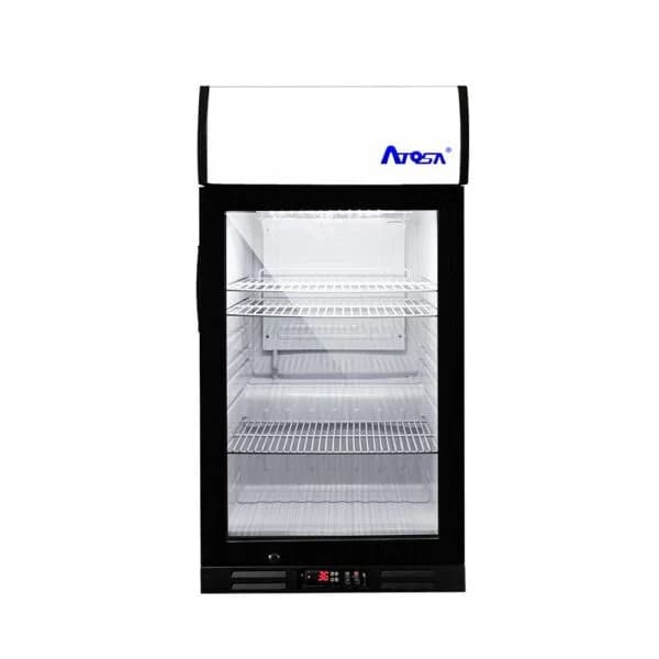 Atosa CTD-3ST Compact Countertop Merchandiser 3 Cu Ft With Display Panel Digital Thermostat — main image