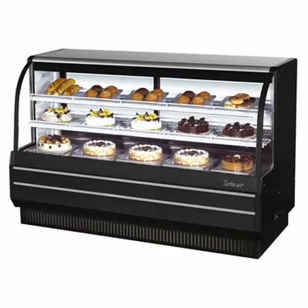 Turbo Air TCGB-72-B-N Refrigerated Black Bakery Display Case 72-1/2"W — main image