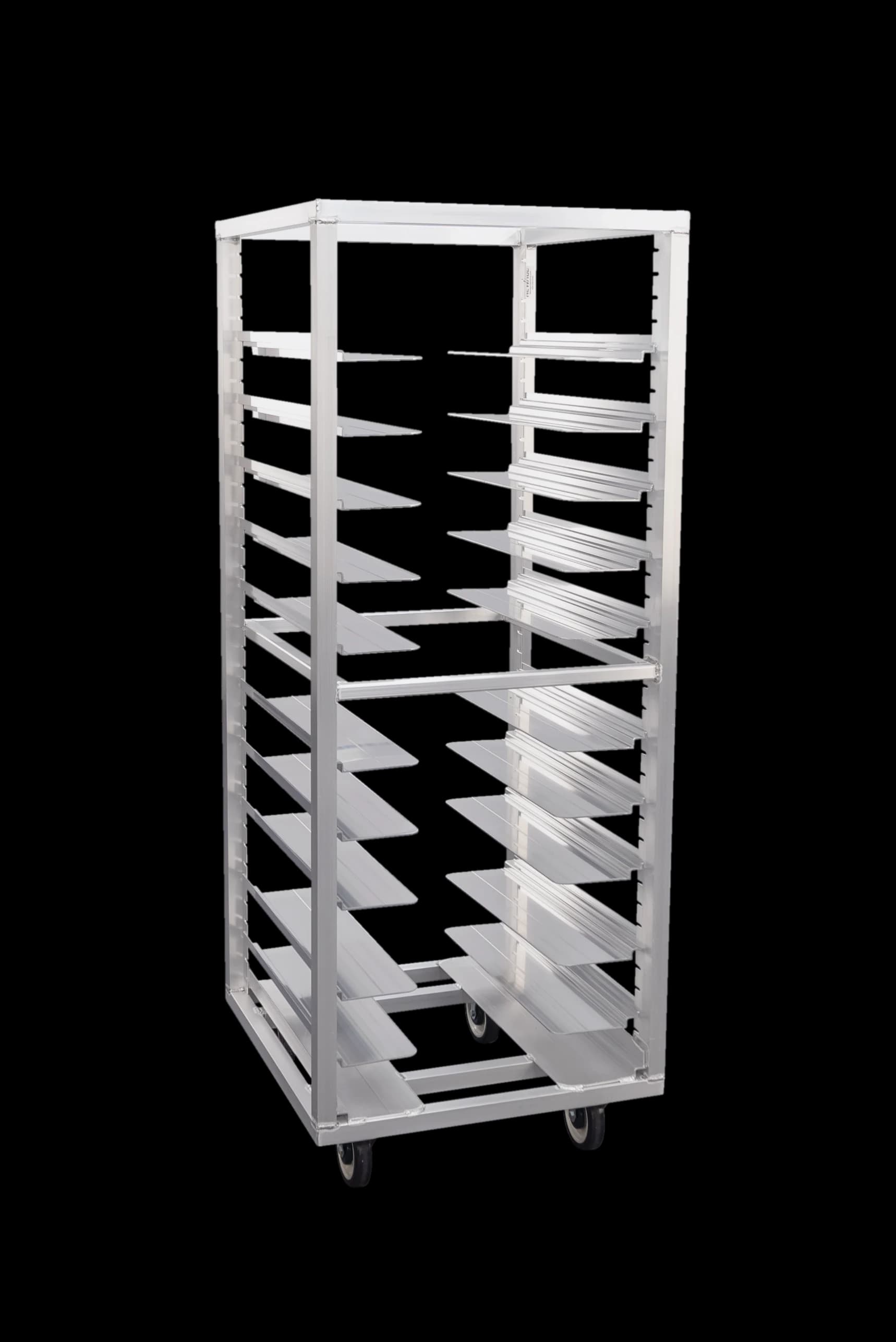 Carter-Hoffmann® O8631V Portable Aluminum Pan Rack Single Width Mobile Style End-Loaded 31 Pan Capacity — main image