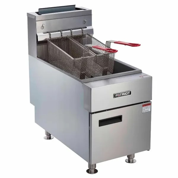 Patriot PT-CTF-3NG Natural Gas 35 lb. Countertop Fryer 66,000 BTU 14-3/4"W — main image