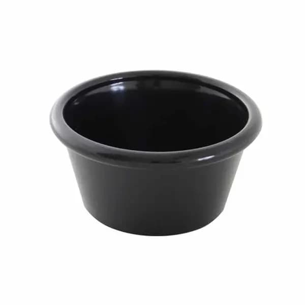 Thunder Group PL539BL1 6 oz. Black Plastic Ramekin | Case Of 12 — main image
