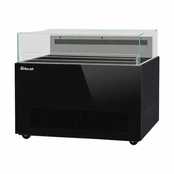 Turbo Air TOS-50NN-B Open Black Sandwich and Cheese Display Case Merchandiser 50"W — main image