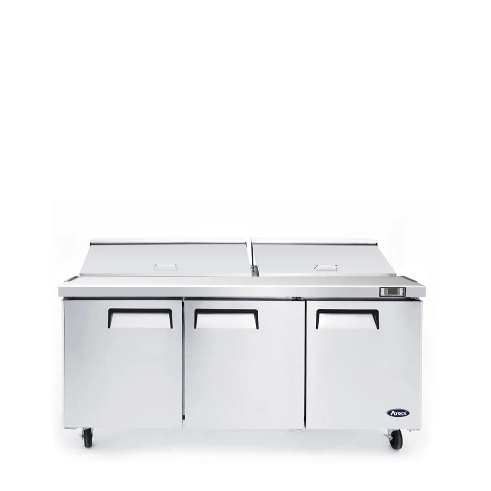 Atosa MSF8304GR Sandwich Prep Table 72 Inch (18 Poly Pans) — main image