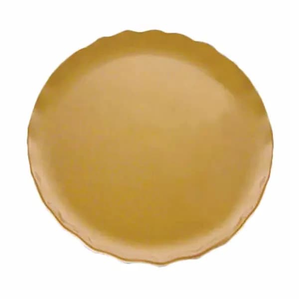 Thunder Group RF1016G Gold Pearl 16" Melamine Plate | Case of 2 — main image