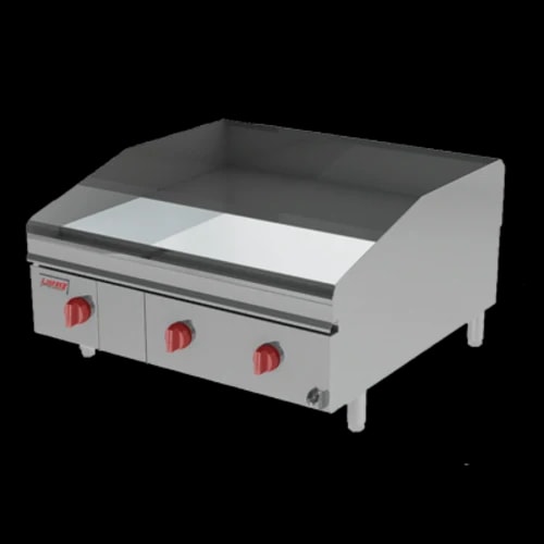 Lang 236ZSDC Gas Countertop Griddle 36 Inch Wide Solid State Thermostat Control Rectangle Chrome Plated 1 Inch Thick Plate Heavy-Duty — Natural Gas, 81000 BTU — main image