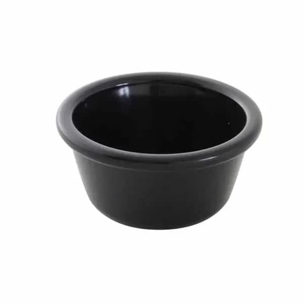 Thunder Group PL537BL1 3 oz. Black Plastic Ramekin | Case Of 12 — main image