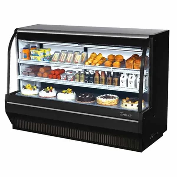 Turbo Air TCDD-72H-B-N Refrigerated Black Deli Case 72-1/2"W — main image