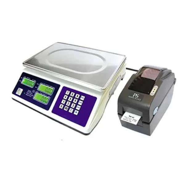 Penn Scale PSPRINTK 30 lb. x 0.1 oz. Digital Price Computing Scale with Printer and Labels — main image