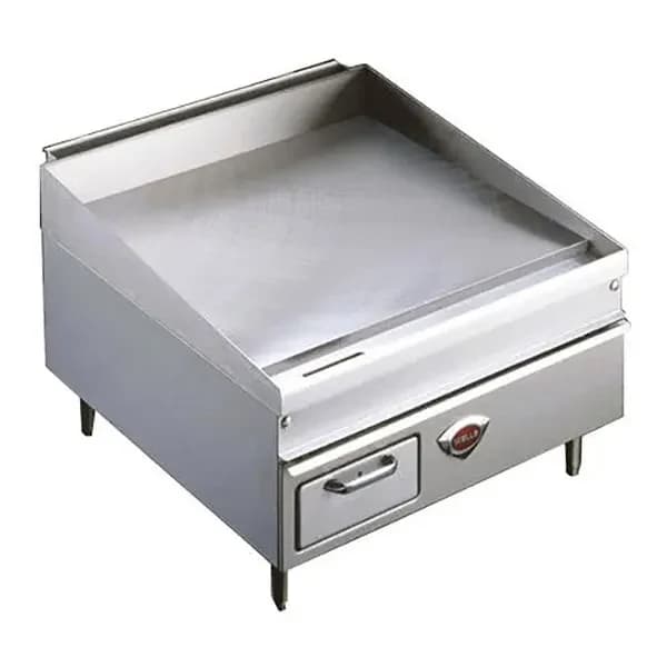 Wells WG-3036G Gas Countertop Griddle 36 Inch Wide Thermostatic Control Rectangle Polished Steel 0.75 Inch Thick Plate Medium-Duty — Propane, 75000 BTU — main image