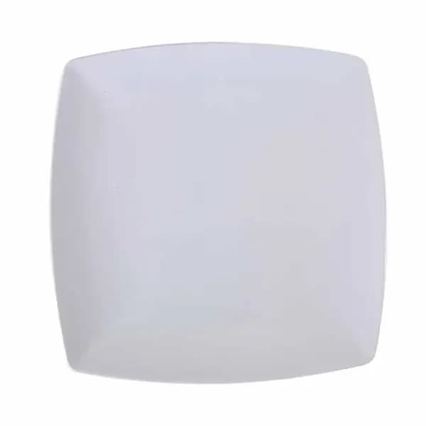 Thunder Group 29009WT Classic White 9" x 9" Square Melamine Plate | Case of 12 — main image