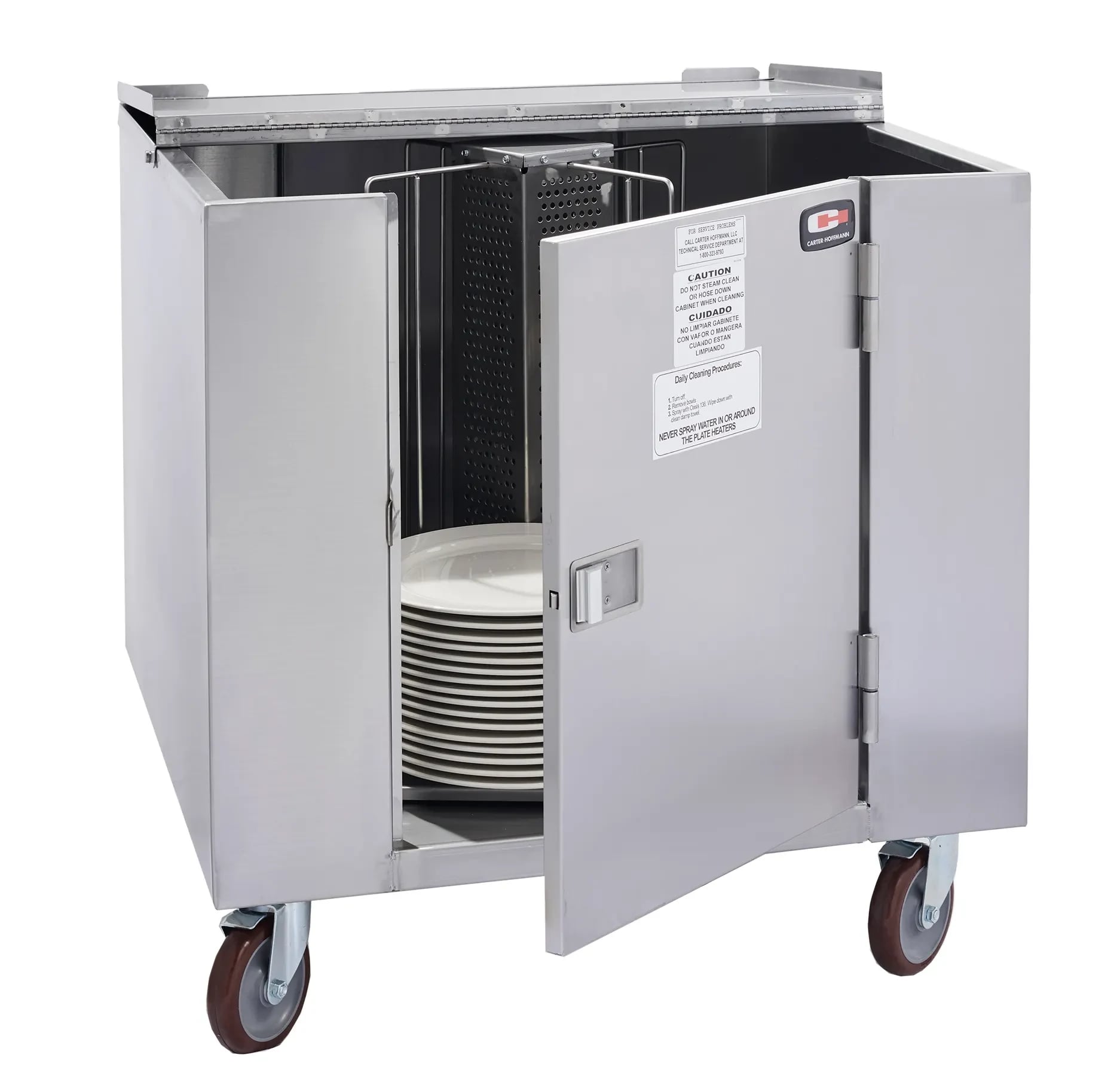 Carter-Hoffmann® CD260 Plate Dispenser Ambient 4 Silos 252 Plate Capacity 12 Inch Max Plate Size