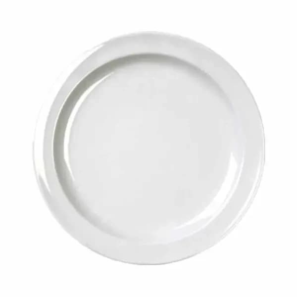 Thunder Group NS105W NuStone White 5-1/2" Melamine Plate | Case of 12 — main image
