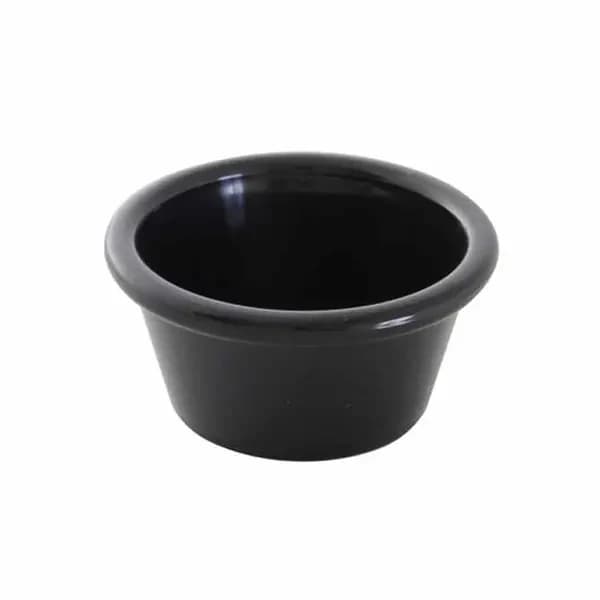 Thunder Group PL536BL1 2-1/2 oz. Black Plastic Ramekin | Case Of 12 — main image