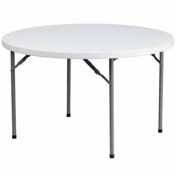 Flash Furniture DAD-YCZ-122R-GG 48" Granite White Plastic Top Folding Table