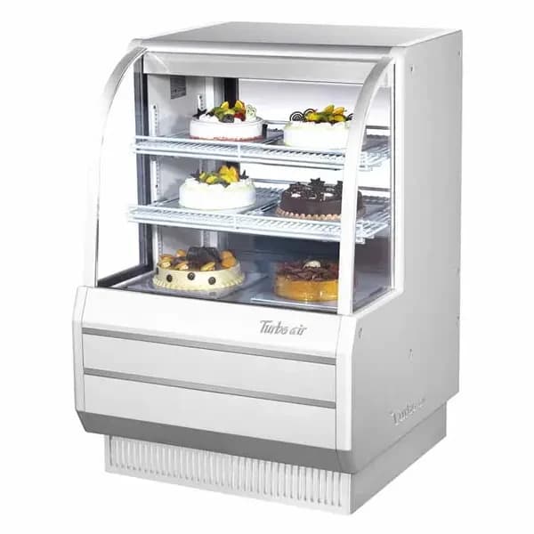 Turbo Air TCGB-36-W-N Refrigerated White Bakery Display Case 36-1/2"W — main image