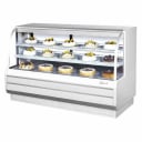Turbo Air TCGB-72-W-N Refrigerated White Bakery Display Case 72-1/2"W
