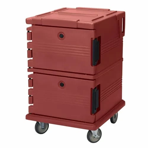 Cambro Ultra Cam Cart UPC1200402 Insulated Brick Red Front Loader Food Carrier