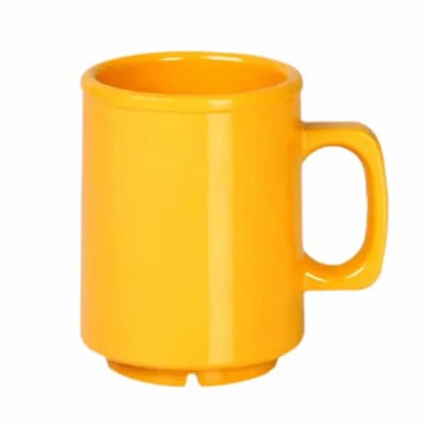 Thunder Group CR9010YW Yellow 8 oz. Melamine Mug/Cup | Case of 12 — main image