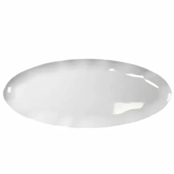 Thunder Group RF2024W White 24" x 10" Oval Melamine Platter | Case of 2 — main image