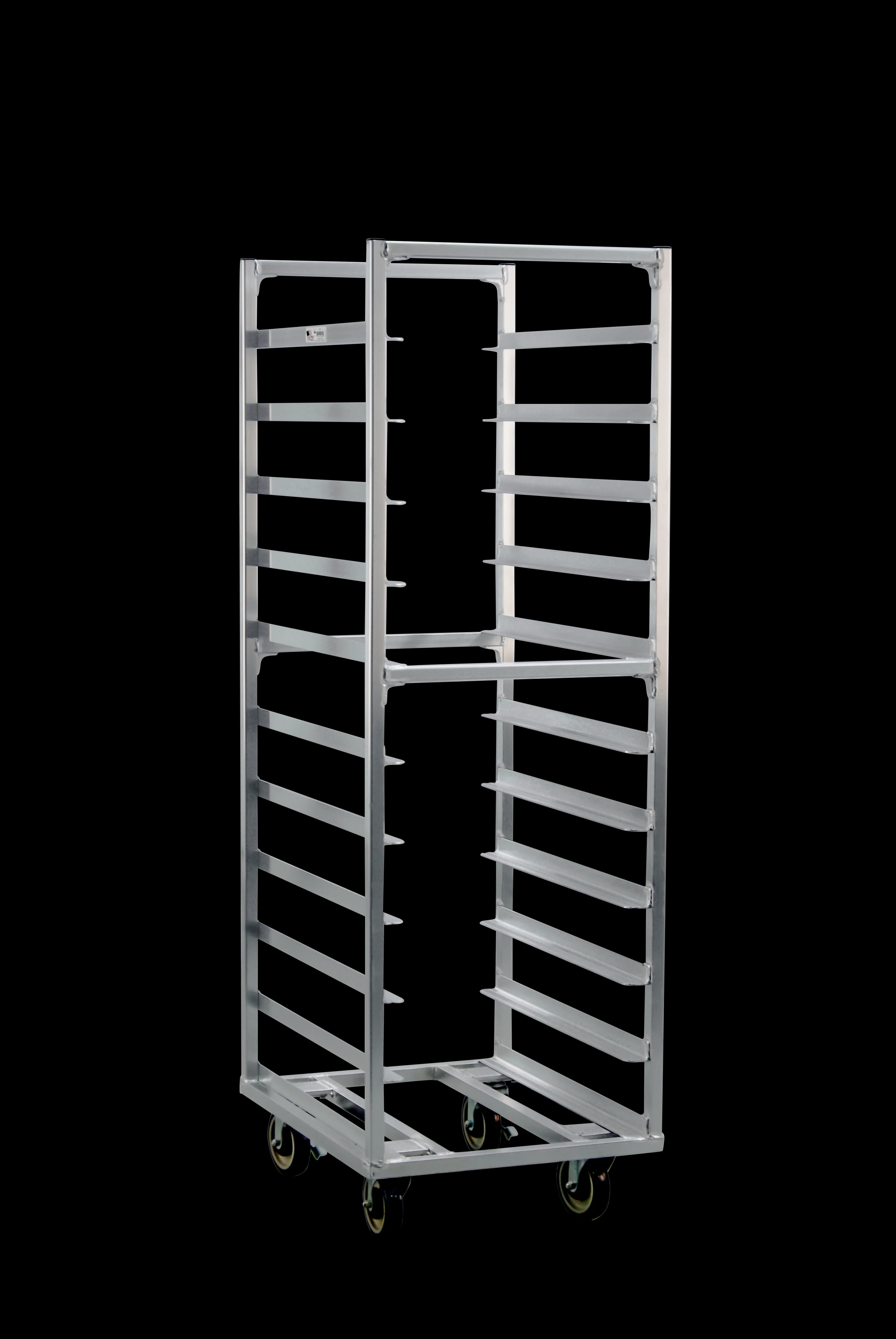 Carter-Hoffmann® O8611 Portable Aluminum Pan Rack Single Width Open Style End-Loaded 11 Pan Capacity — main image